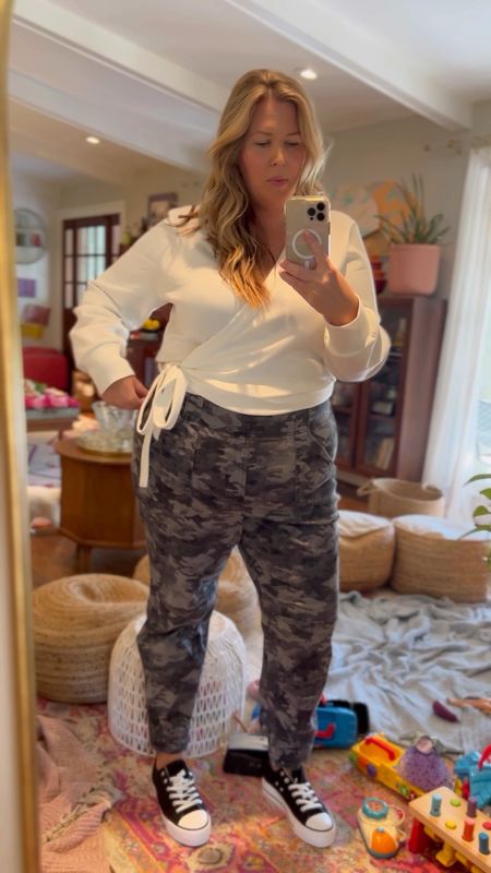Spanx just sent me this top to review and results are in 👉 I LOVE IT! It’s so soft, also comes in black, and runs a tad generous. I’m wearing the 2X, and I probably would be ok in the 1X, for reference. 

These pants are a dream but sadly are sold out… hoping for a restock! In the meantime, I linked a pair from old navy I have and love that are similar, run true to size! 

$23 Sneakers are so good! 

Spanx discount code ASHLEYDXSPANX 

#LTKplussize #LTKVideo #LTKsalealert