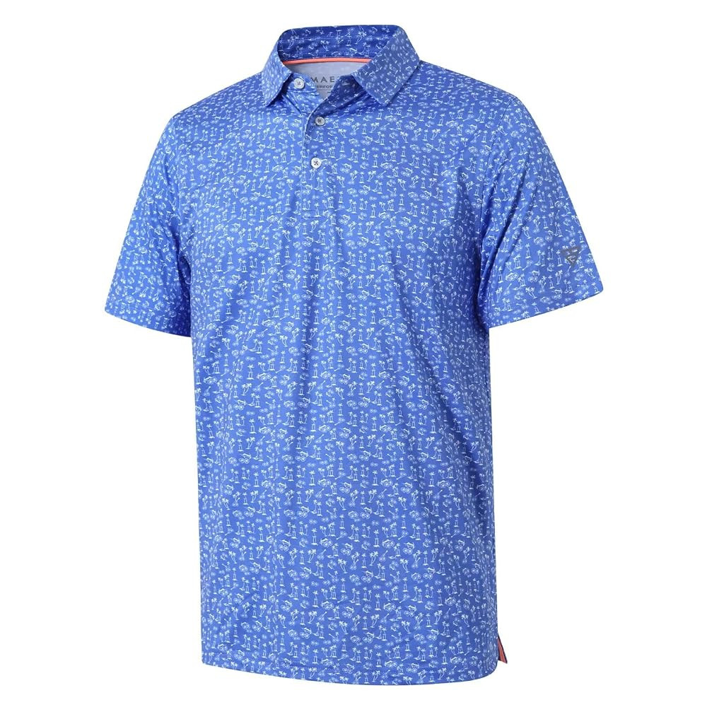 Men's Golf Polo Shirts Short Sleeve Striped Performance Moisture Wicking Dry Fit Golf Shirts for ... | Amazon (US)