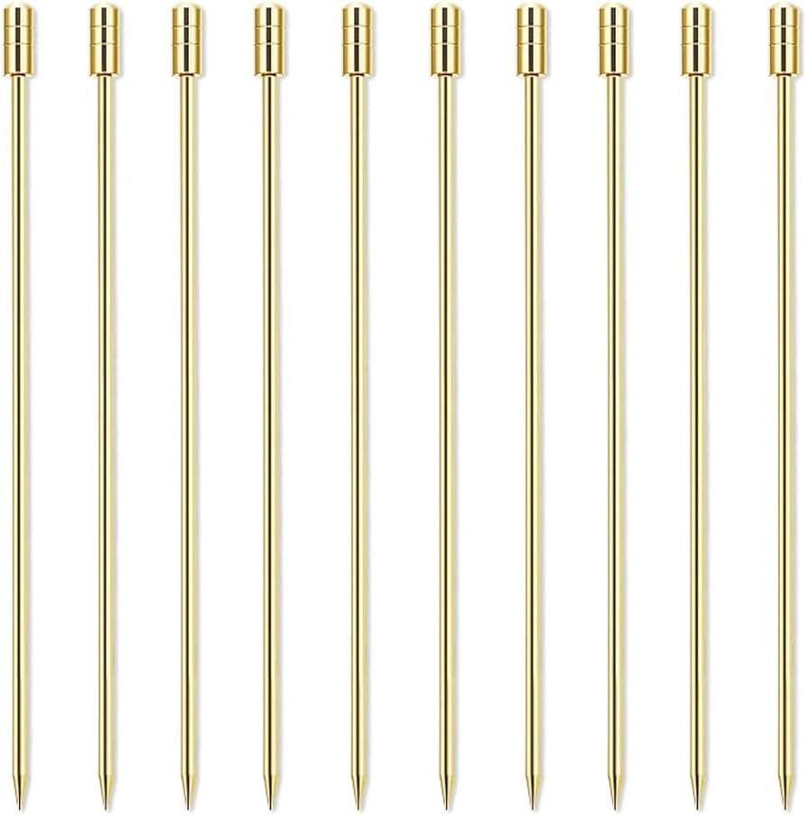Stainless Steel Cocktail Picks Martini Olive Picks for Mojitos Bloody Marys Olives Appetizers Fru... | Amazon (US)
