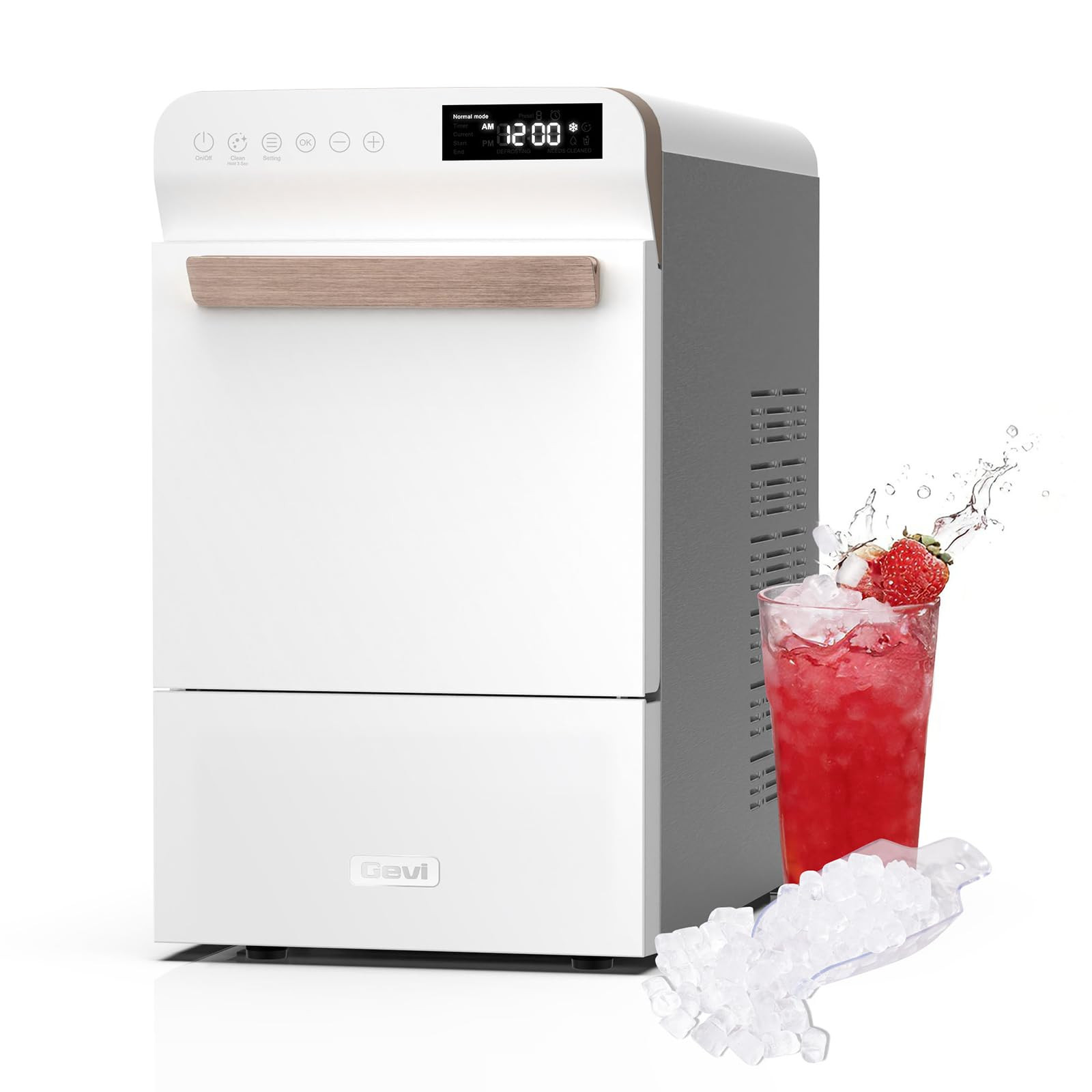 Gevi Nugget Ice Maker Countertop 40lbs/24H, Pebble Ice Machine with Programmable Timer,Self-Clean... | Amazon (US)