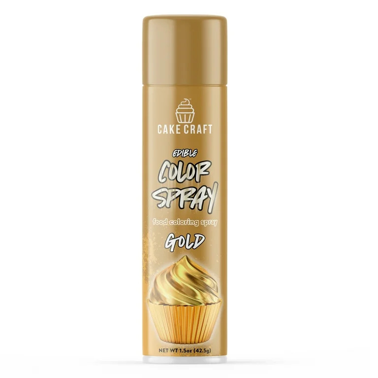 Cake Craft Gold Color Spray, Cake Decoration Color Spray, 1.6 oz. | Walmart (US)