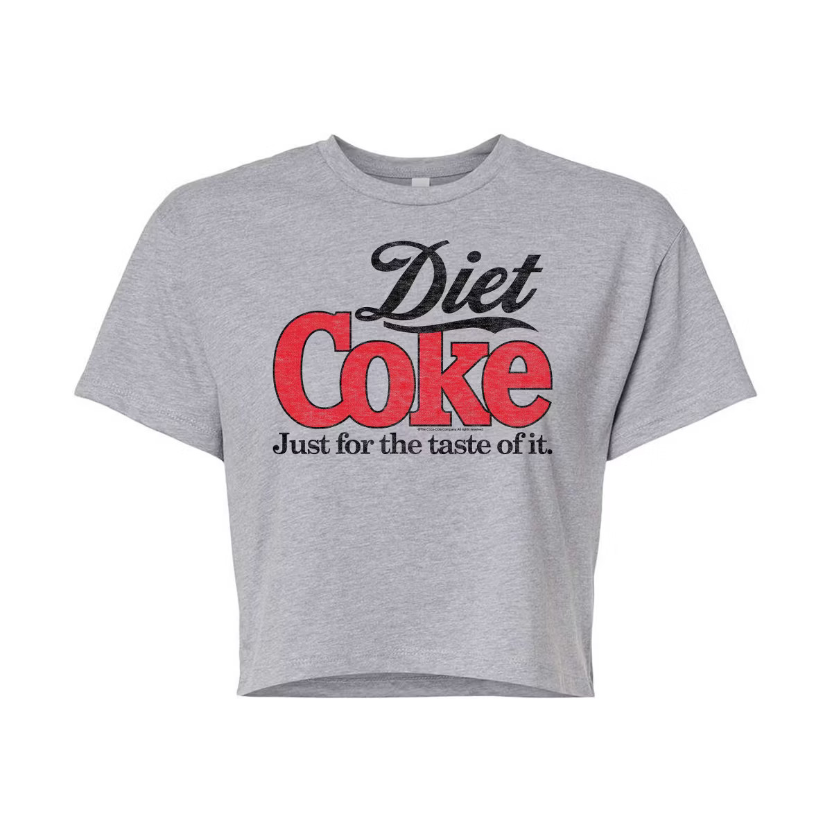 Women's - Diet Coke - Retro Logo Cropped Graphic T-Shirt | Target