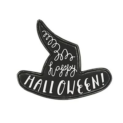 Happy Halloween Witch Hat Wood Plaque | Kirkland's Home