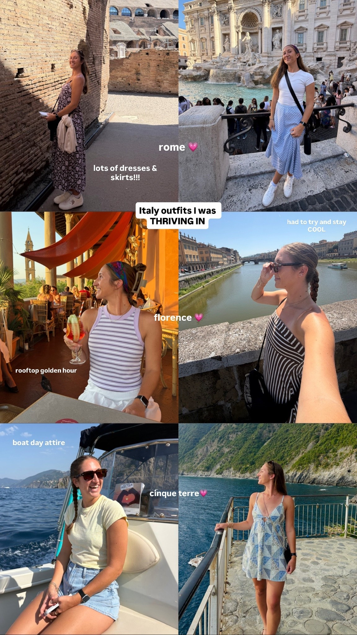 favs from Italy!! 🇮🇹✨🌊💗🚞🥂🧳

#LTKootd #LTKTravel #LTKgrwm