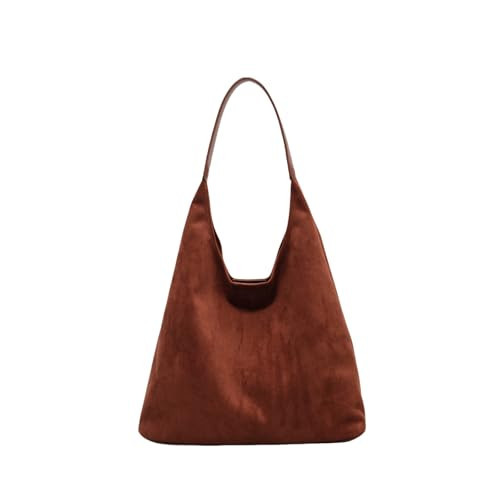 Brown Suede Bag, Brown Suede Handbag, Suede Brown Purse, Suede Brown Bag, Brown Suede Tote, Suede Purse (Brown) | Amazon (US)