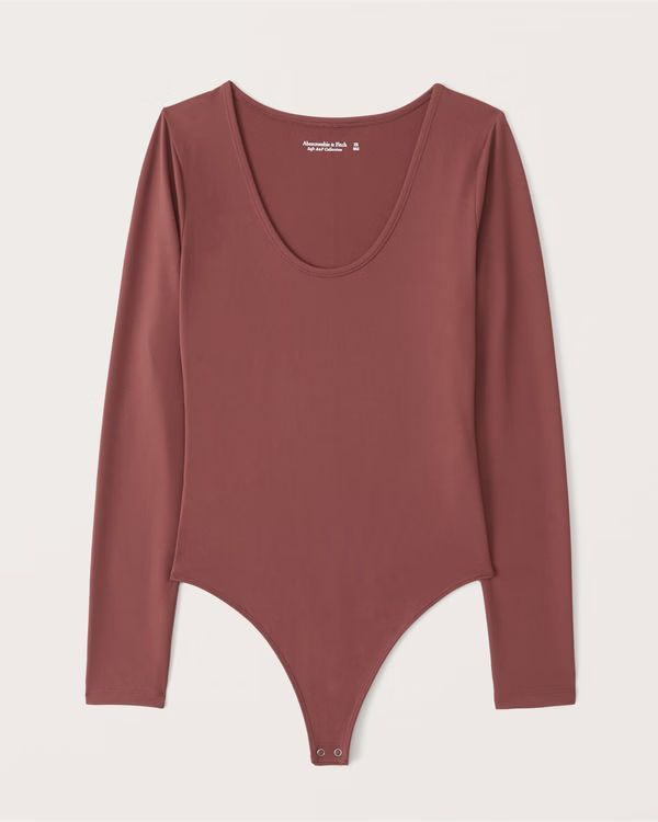 Seamless Fabric Scoopneck Bodysuit | Abercrombie & Fitch (US)