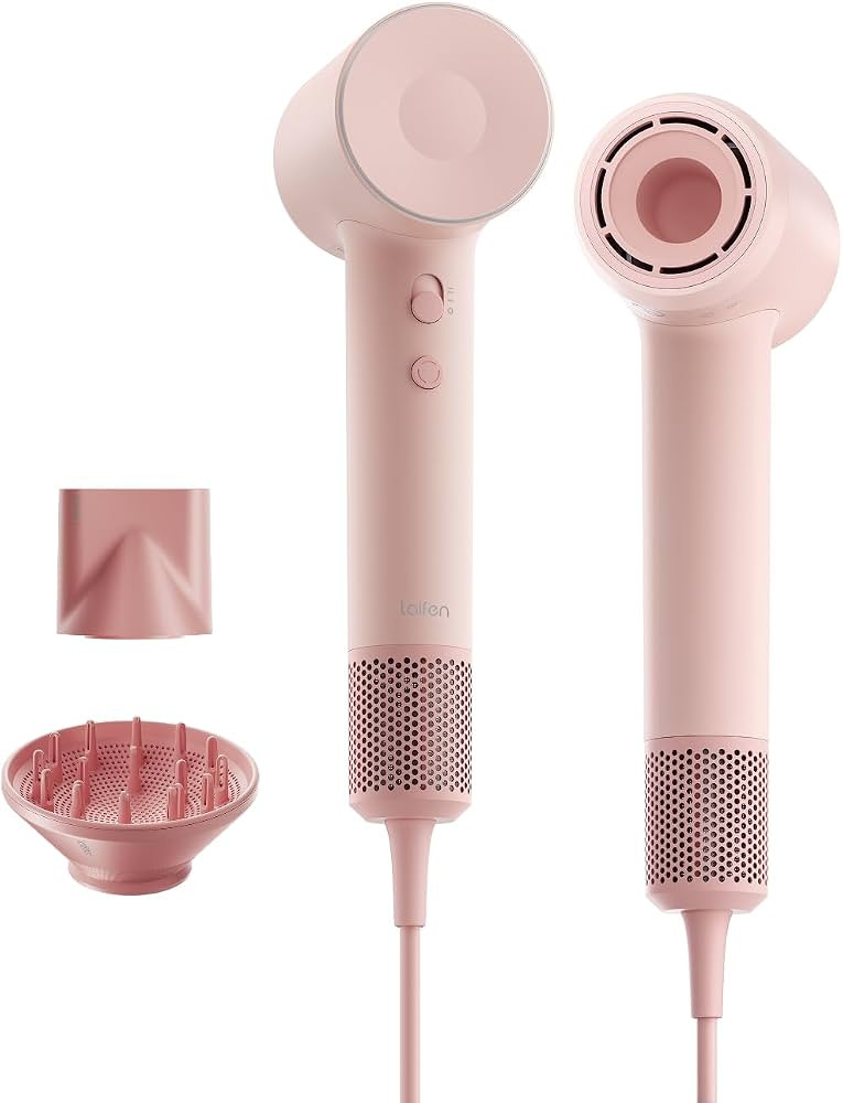 Laifen SE 2 Diffuser Hair Dryer for Women, 21.5m/s Air Speed, Pink | Amazon (US)