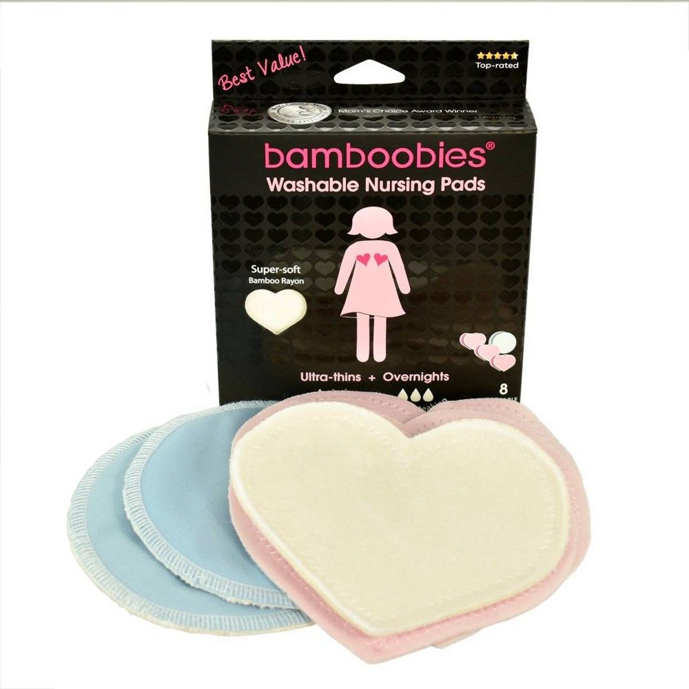 Bamboobies Regular and Overnight washable Nursing Pad - 8ct | Target