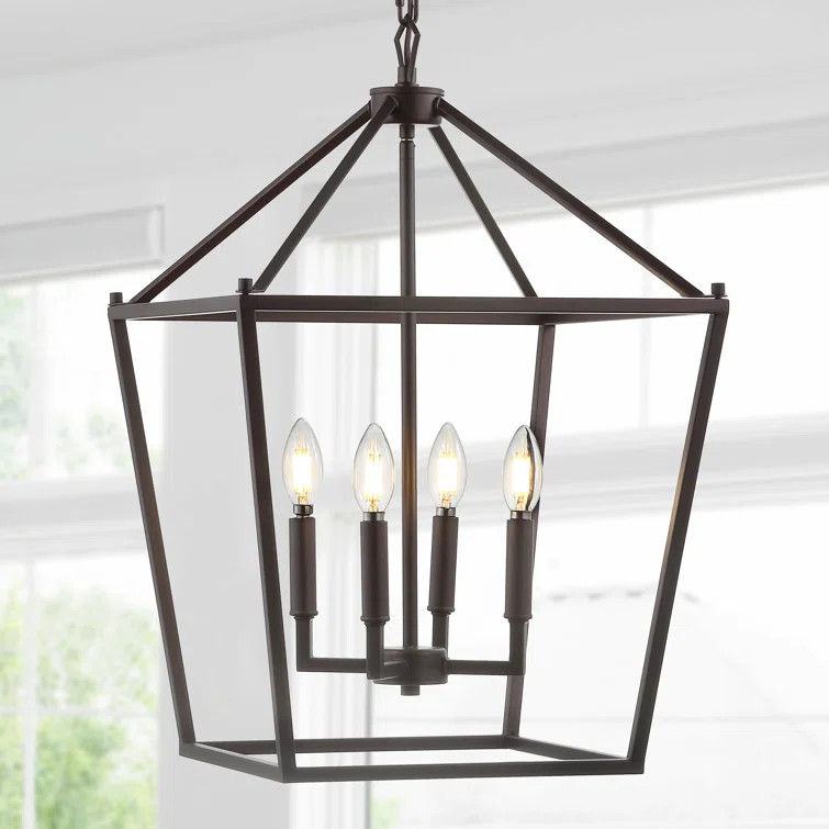 Joree 4 - Light Lantern Geometric Chandelier | Wayfair North America