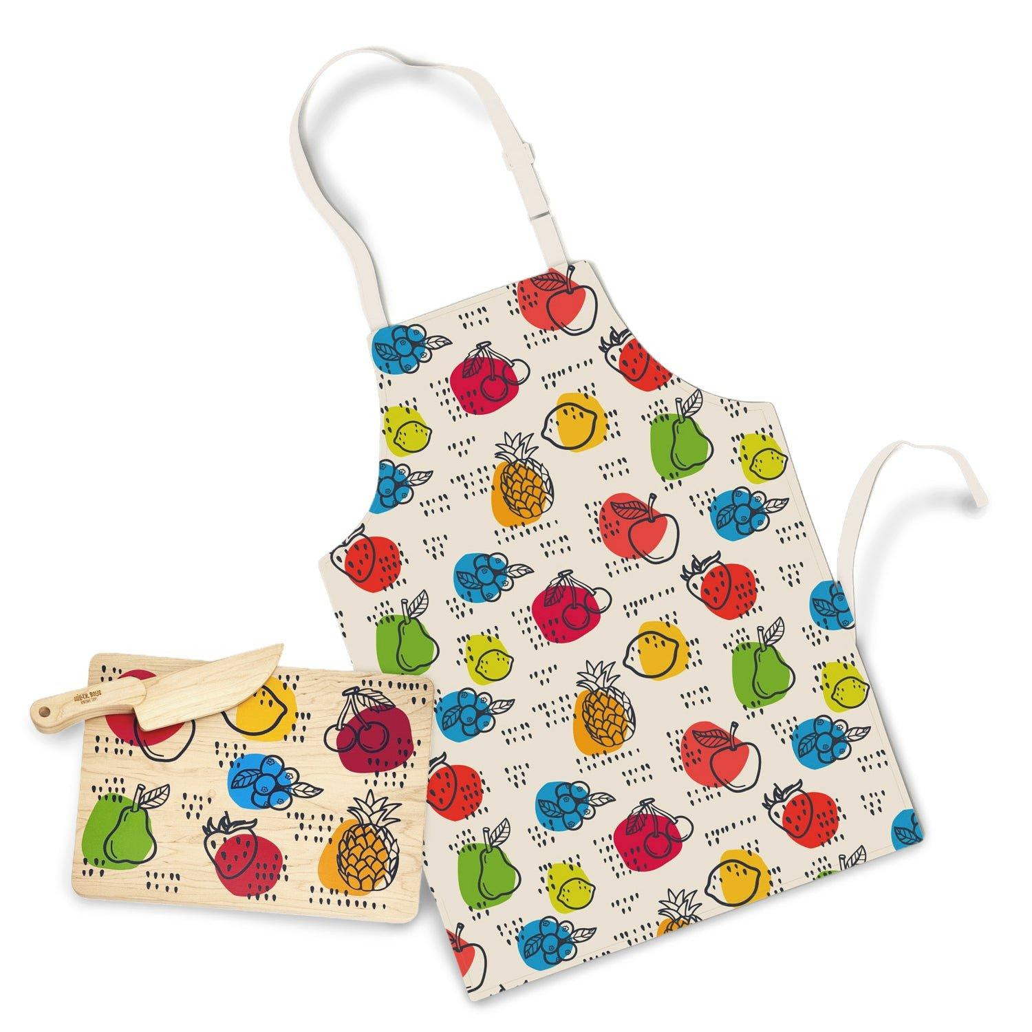Miller Boys Vintage Toys | Little Chef Wooden Cutting Board, Knife & Apron Set - Multi / One Size | Janie and Jack