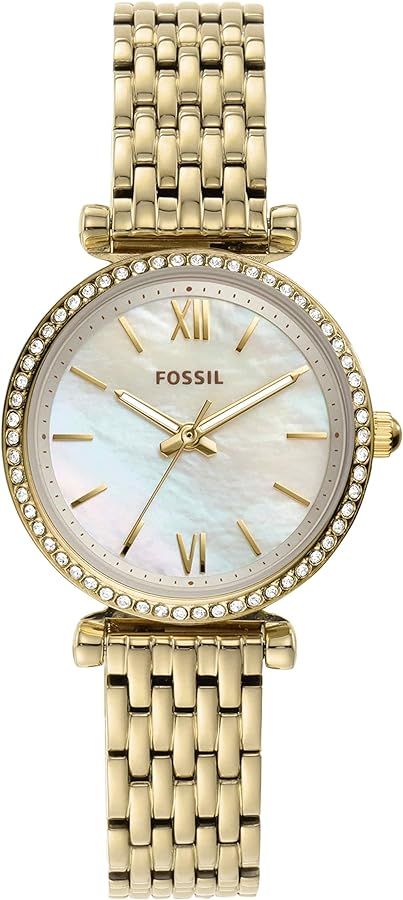 Fossil Carlie Mini Women's Watch with Stainless Steel or Leather Band | Amazon (US)