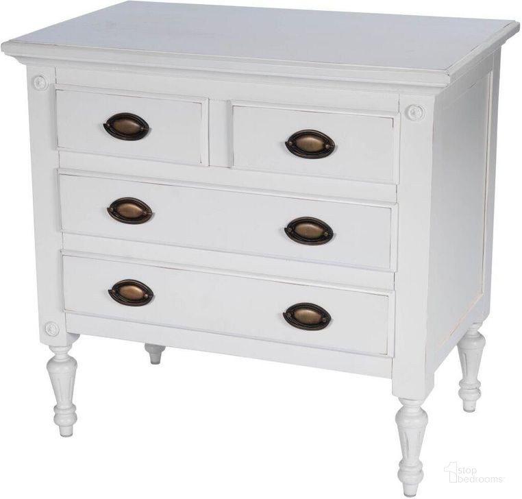 Butler Easterbrook White 4 Drawer Chest | 1stopbedrooms