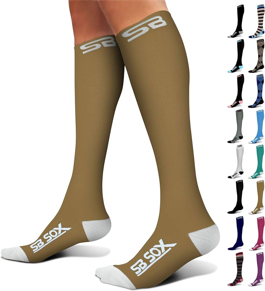 SB SOX Compression Socks (20-30mmHg) for Men & Women – Best Compression Socks for All Day Wear,... | Amazon (US)