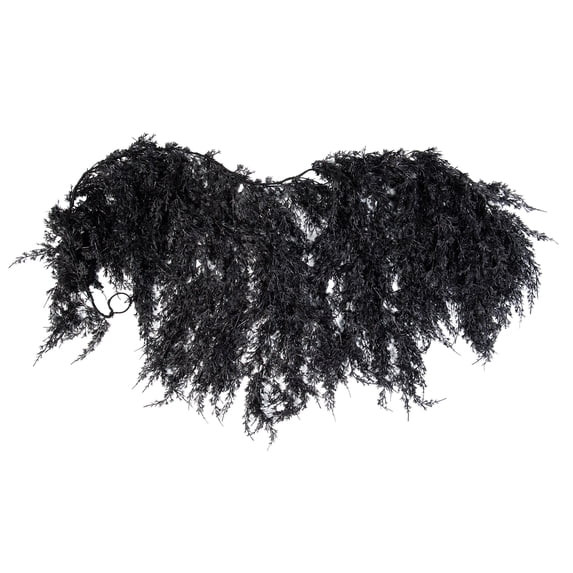 My Texas House Drapey Faux Cedar Garland, Black, 6' | Walmart (US)