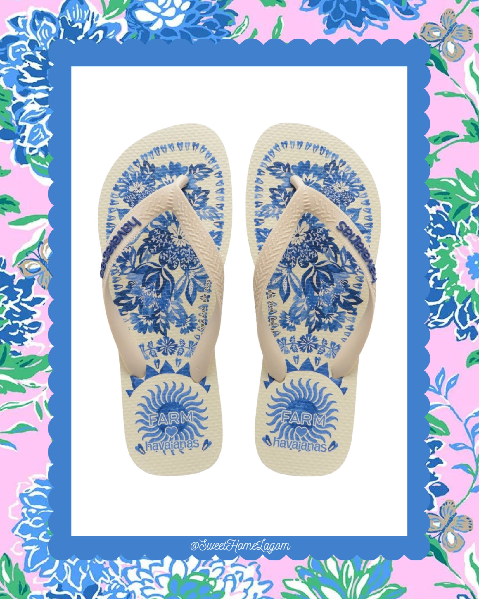 THE most perfect grandmillennial style flip flops ever! I love Farm Rio! How adorable are these?! 

decor inspiration | grandmillennial | southern living | chinoiserie | home decor | coastal | traditional | classic | granny chic | blue and white | pink bows | ruffle | preppy style | winter outfit | sneakers | living room | bedroom | jeans | bedding | lilly pulitzer | girly | loveshackfancy | caitlin wilson | tablescape | florals | spring outfit | white jeans | country concert outfit | bedding | wedding guest dress | travel outfit | white dress | home

#LTKshoecrush #LTKfindsunder50 #LTKstyletip