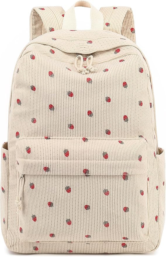 School Backpack for Teen Girls Bookbags Elementary High School Corduroy Laptop Bags Women Travel ... | Amazon (US)