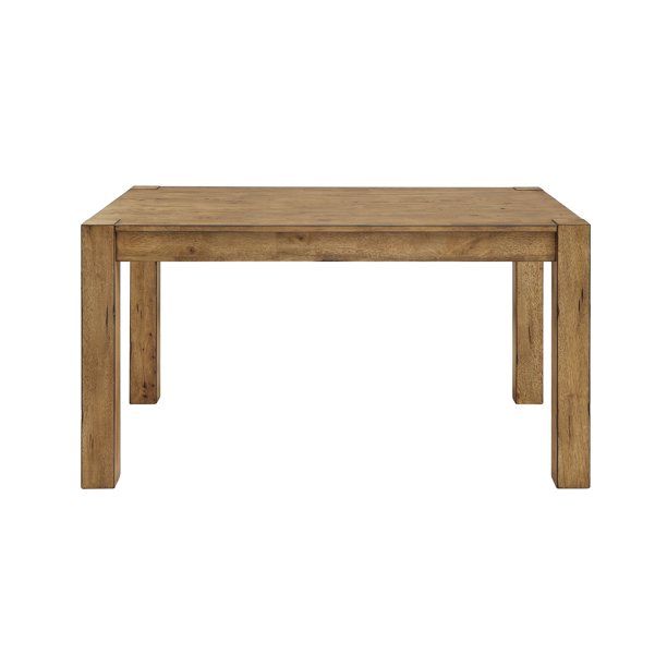 Better Homes & Gardens Bryant Solid Wood Dining Table, Rustic Brown - Walmart.com | Walmart (US)