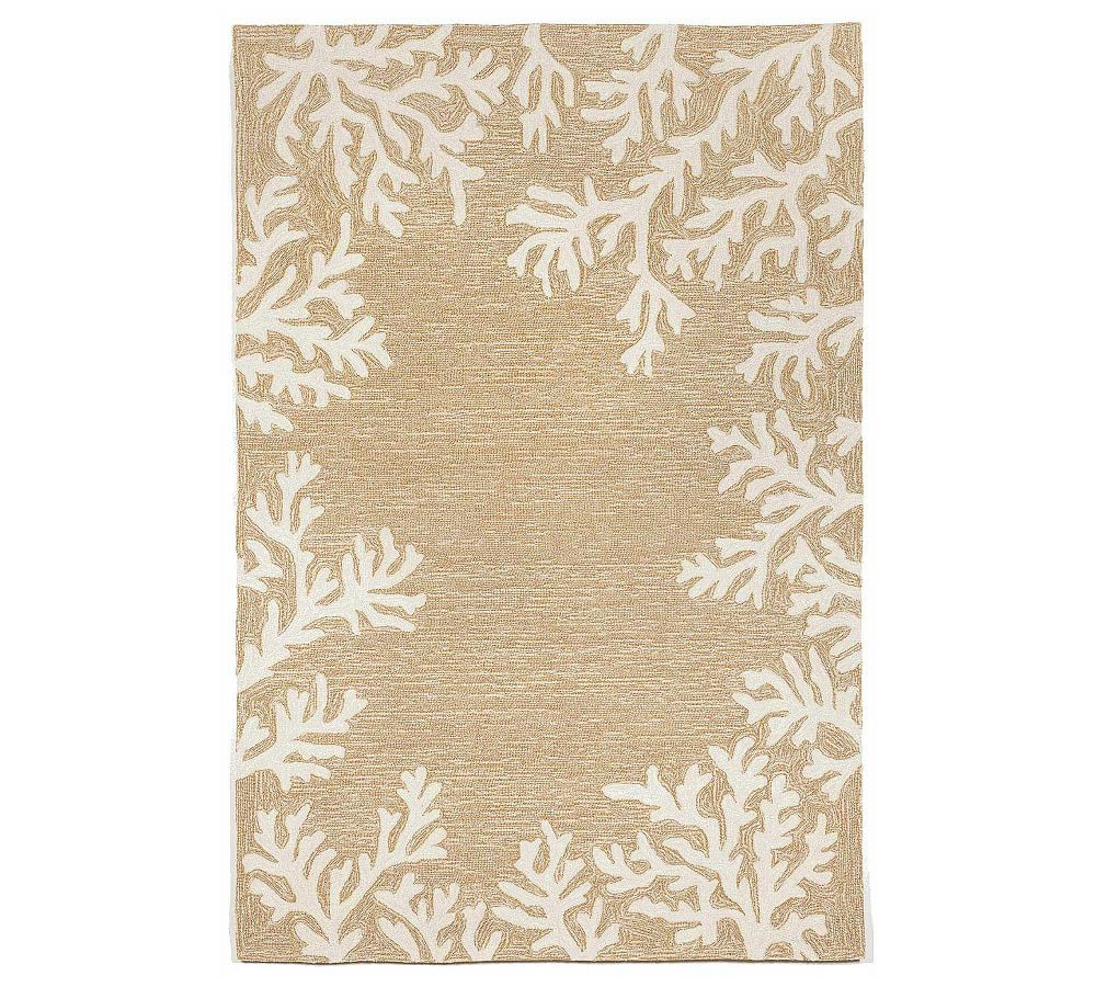 Coral Border Outdoor Rug | Pottery Barn (US)