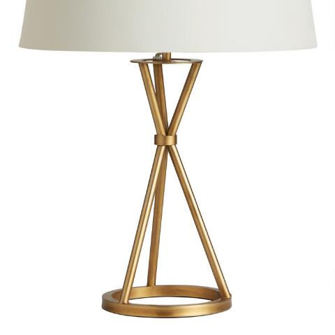 Leo Antique Gold Tripod Table Lamp | World Market