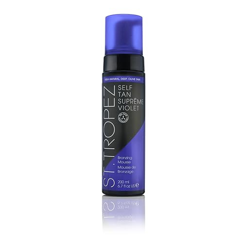 St.Tropez Self Tan Suprême Violet Bronzing Mousse, Hydrating, Ultra-Rich Natural Olive Tan, Streak-Free Finish, Vegan, Natural & Cruelty Free, 6.7 fl oz | Amazon (US)