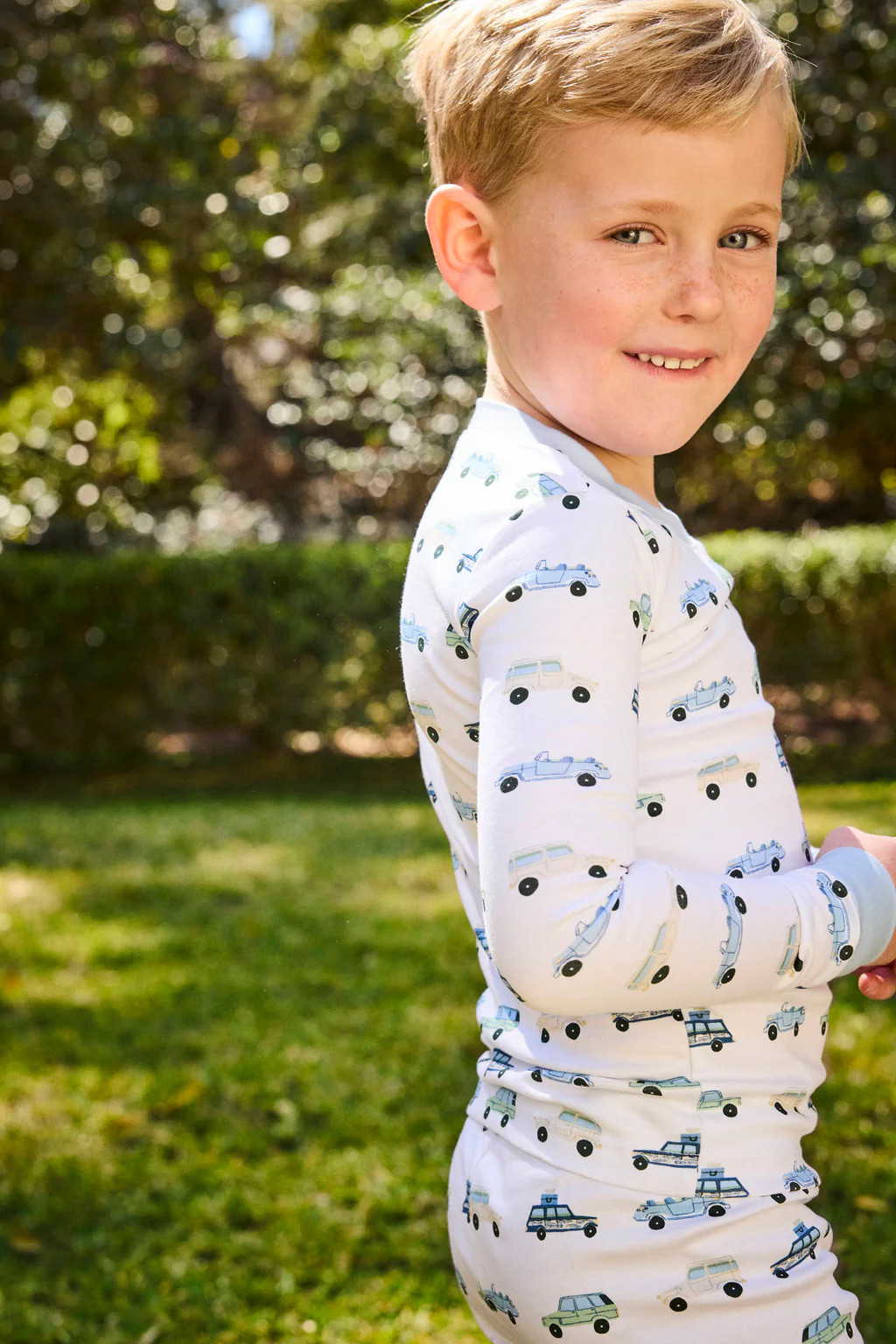 Kids Long-Long Set in Off Road Cruisers | Lake Pajamas