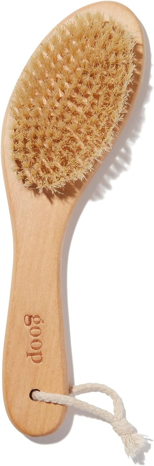 goop Beauty Dry Brush | Exfoliating & Detoxifying for Dry Skin | Wooden Brush with Natural Biodeg... | Amazon (US)