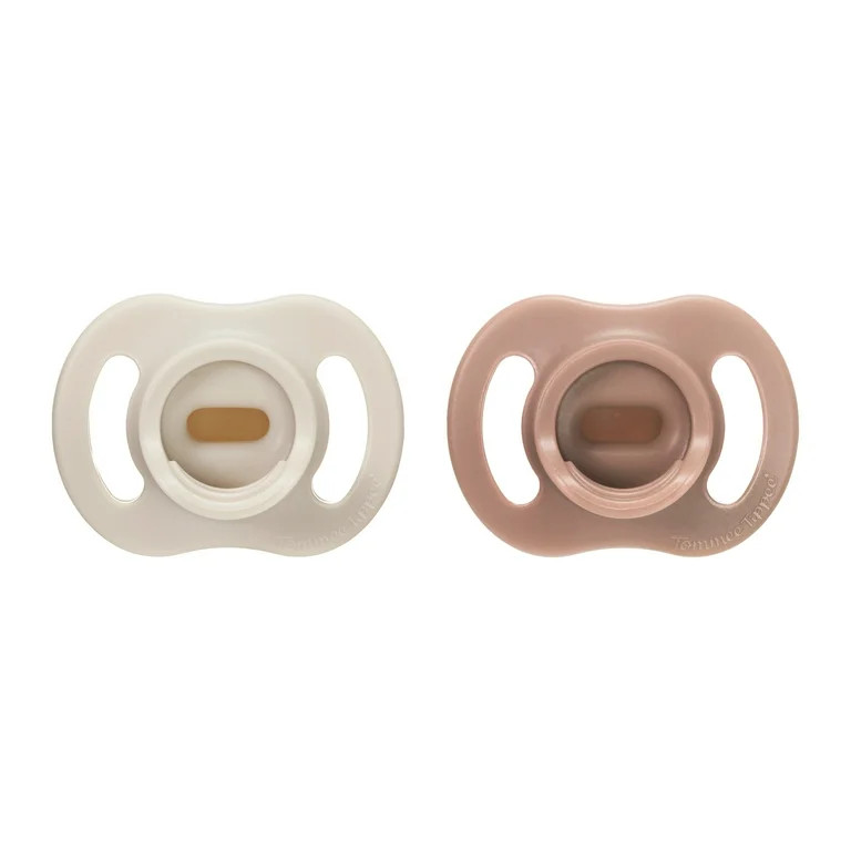 Tommee Tippee Ultra-light StayPut Pacifier, 6-18 Months, One-Piece Silicone Design, 2 Pack | Walmart (US)