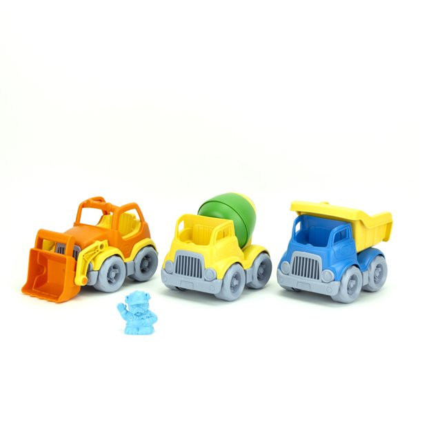 Green Toys Construction Truck Set - 100% Recycled Plastic - Walmart.com | Walmart (US)
