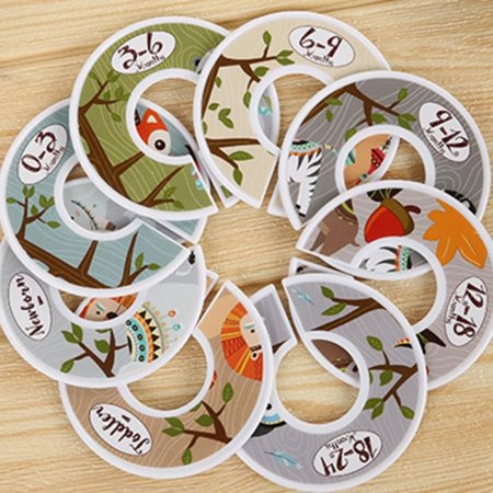 Functional Highly Visible Wardrobe Classification Sheet Baby Closet Size Dividers Clothes Size Separ | Walmart (US)