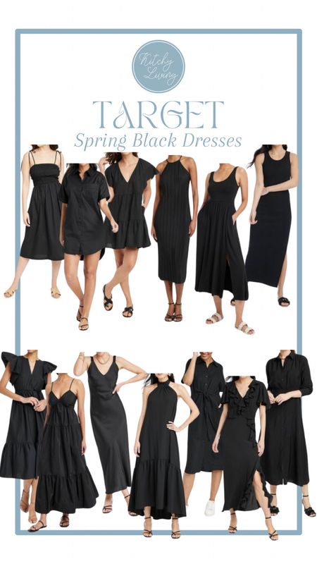 Target has THE cutest Black Dresses right now! So versatile, fun and flirty…grab while in stock! 🖤 #targetstyle #targetfashion #targetwomensfashion 

#LTKSeasonal #LTKxTarget #LTKfindsunder50