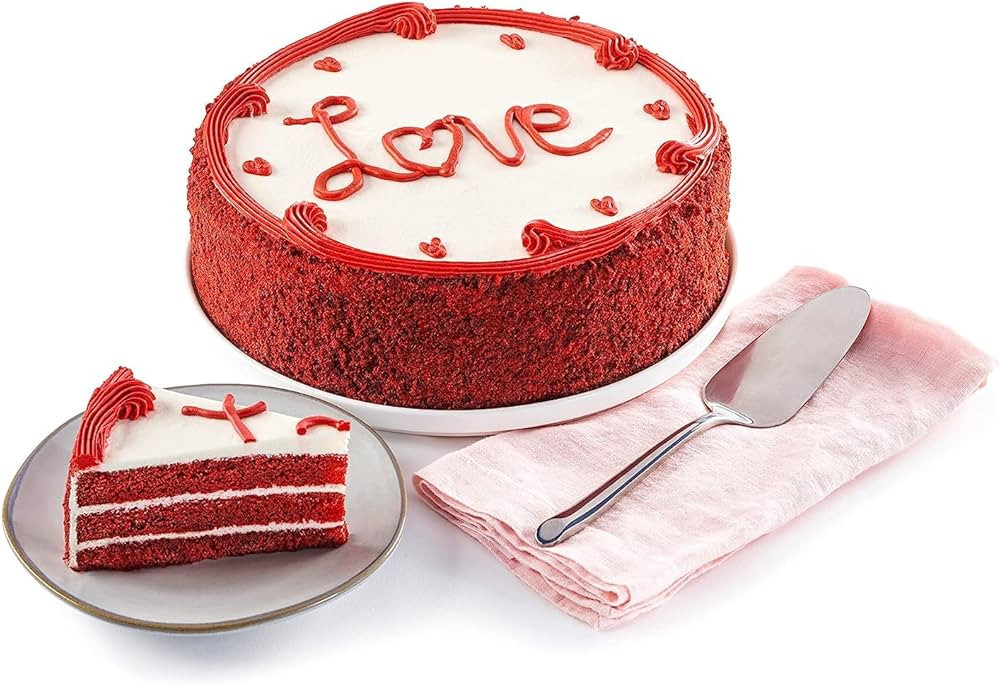 David’s Cookies Red Velvet Love Cake 10” - Hand Decorated Baked Moist Cake - Amazing Gourmet ... | Amazon (US)