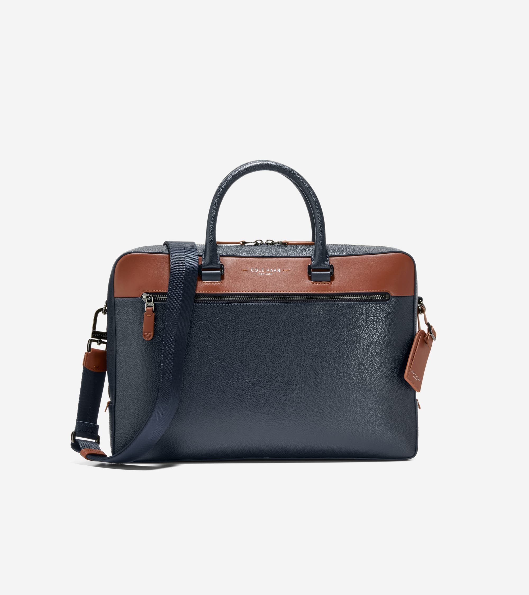 Men's Damon Briefcase in Blue | Cole Haan | Cole Haan (US)
