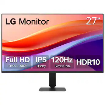 LG - 27" IPS FHD 120Hz Monitor with HDR10 (HDMI) - Black | Best Buy U.S.