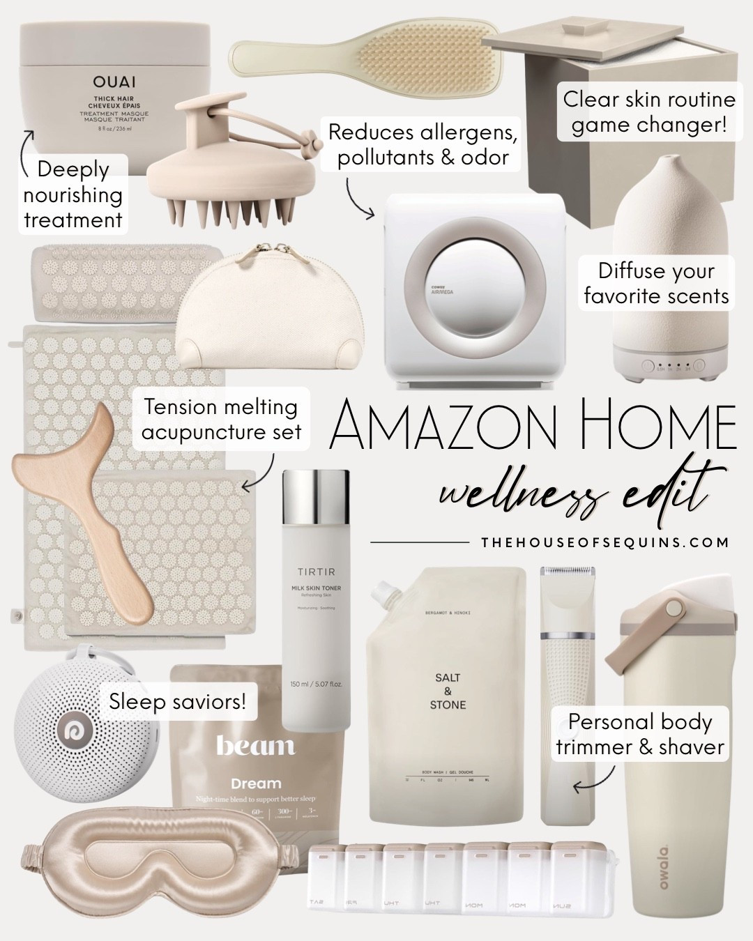 Shop Amazon home beauty and wellness kinds! Korean Beauty favorites, body gua sha, bath and body must haves, oil organizer, acupuncture mat, air purifier, scent diffuser, neutral owala water bottle, hair care essentials, cult favorite skincare and more! 

Comment SHOP below to receive a DM with the link to this post on my LTK ⬇ https://liketk.it/5kNBx #ltkhome #ltkfindsunder50 #ltkbeauty