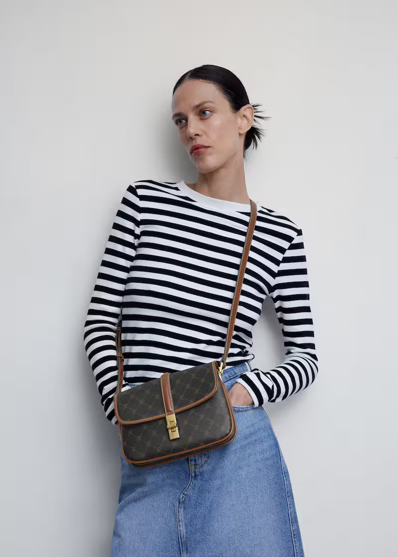 Crossbody-tasche mit logo-print -  Damen | Mango Deutschland | MANGO (DE)