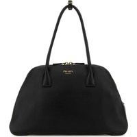 Prada Black Leather Medium Shopping Bag | Balardi (US & Canada)