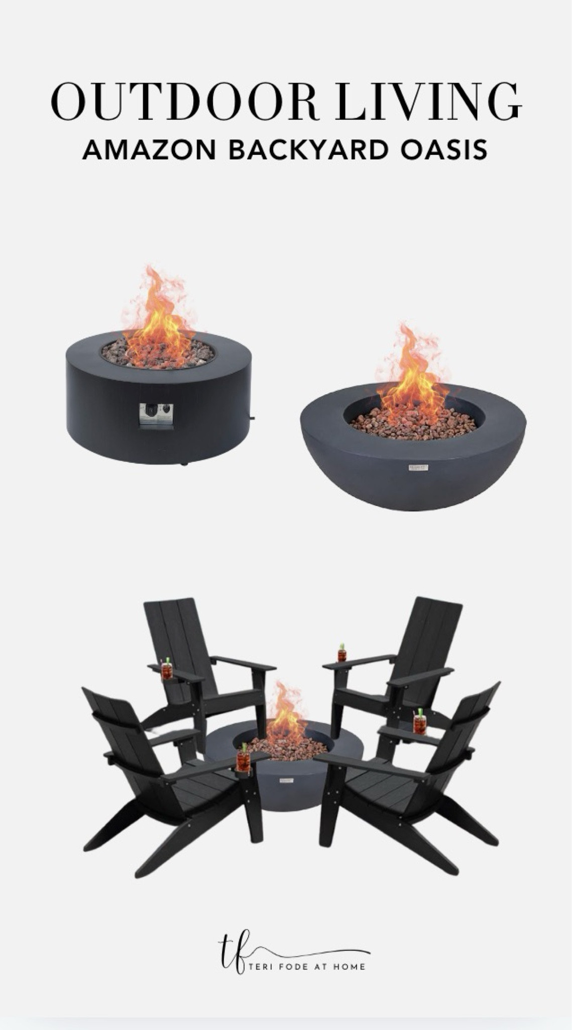 Backyard Oasis at a savings! These luxe outdoor pieces are perfect for your fire pit space! These Adirandak chairs are all-weather durable! Chic square back  

#LTKSeasonal #LTKHome