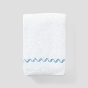 Wave Embroidered Bath Towel | Weezie Towels