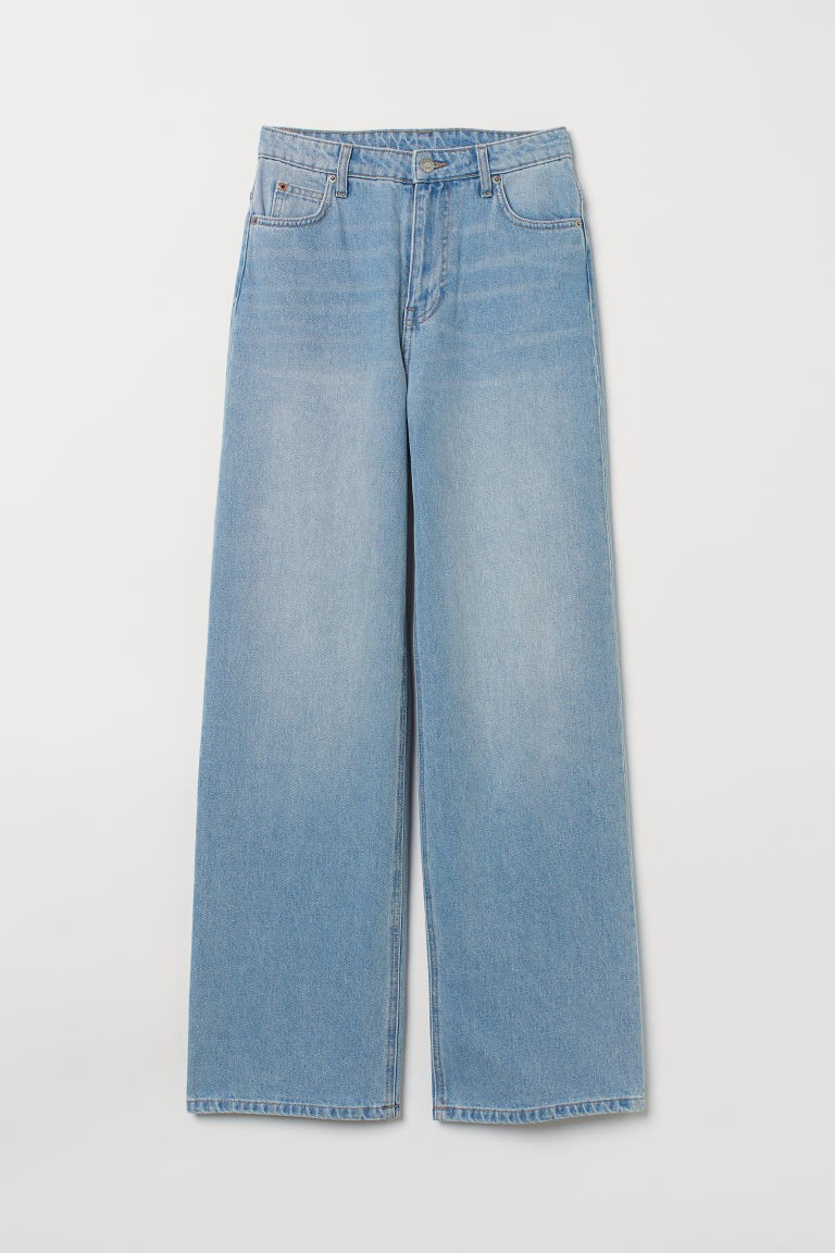 H & M - Wide Ultra High Waist Jeans - Blue | H&M (US + CA)
