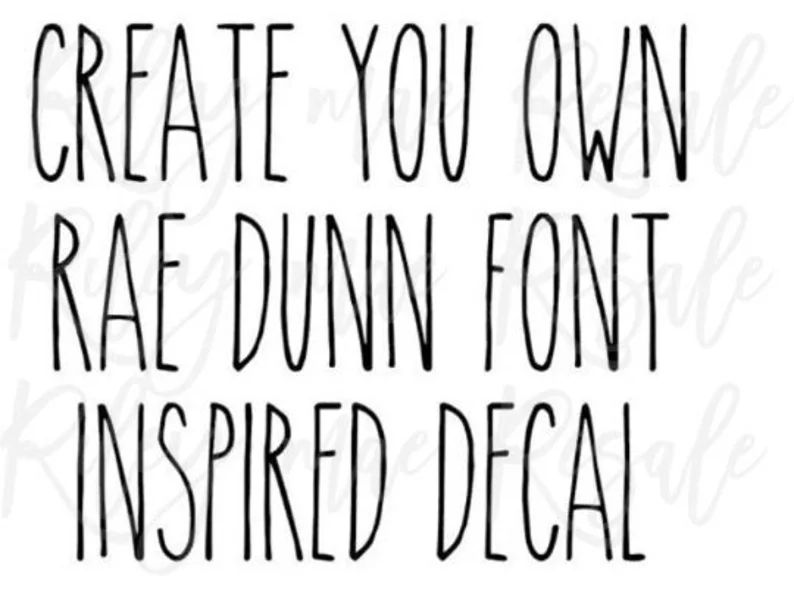 Rae Dunn Decals Rae Dunn Font Pantry Labels Custom Rae - Etsy | Etsy (US)