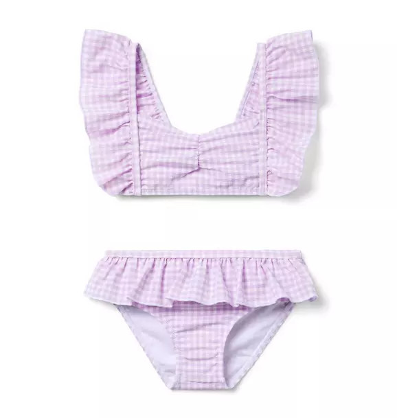 Recycled Gingham Ruffle 2-Piece Swimsuit | Janie and Jack