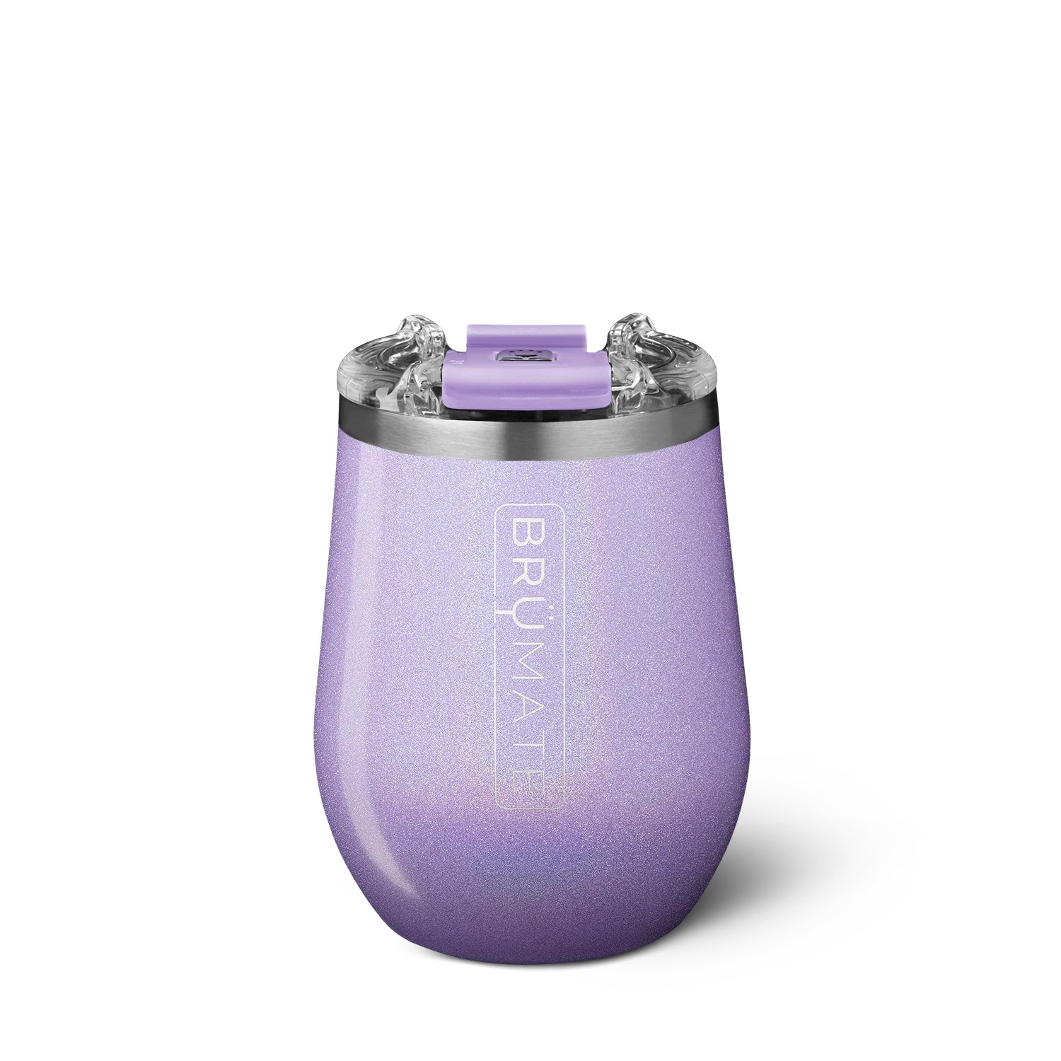UNCORK'D XL 14oz Wine Tumbler | Glitter Violet | BruMate