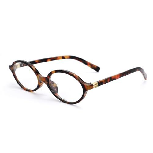 Vintage 90s Oval Blue Light Blocking Glasses - Unisex Retro Oval Frame Eyewear for Women & Men, Zero Power Blue Light Glasses for Computer & Screen Use | Amazon (US)