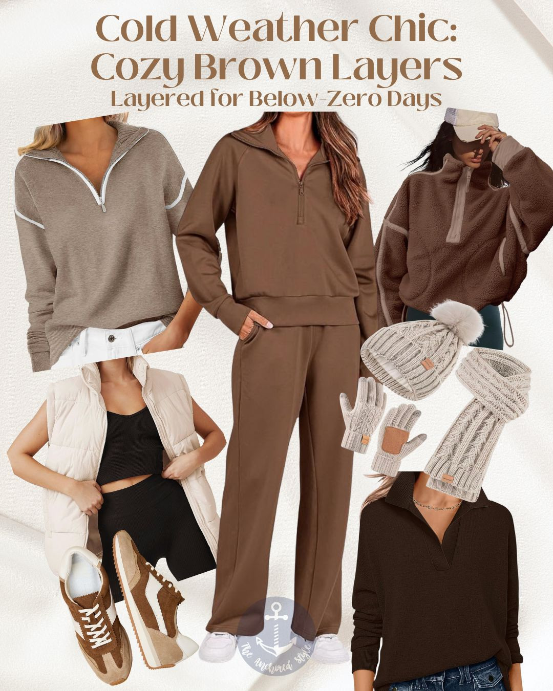 Cold-weather chic, but make it cozy 🤎
Brown is the neutral this winter, and these layers are perfect for freezing temps—lounge sets, sweaters, puffers, and cold-weather accessories that keep you warm without sacrificing style. Shop all the layers here.

Follow along with The Anchored Style for chic fashion, effortless styling, and a water-inspired lifestyle. 

 #LTKSeasonal #LTKActive #LTKOver40