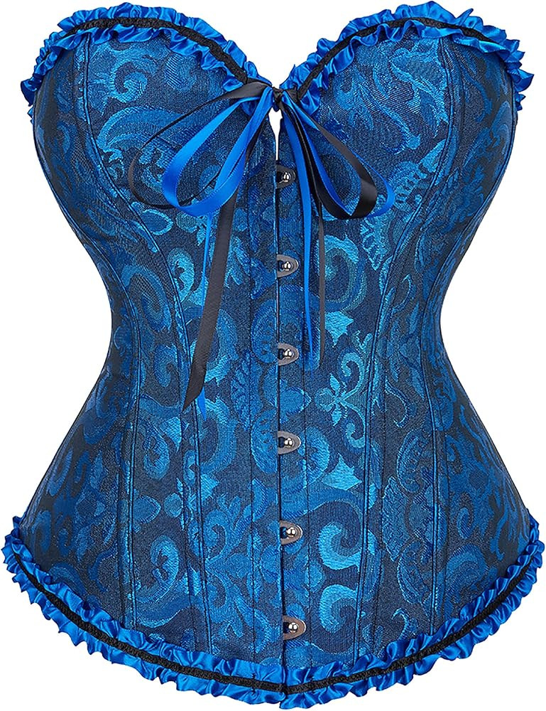 Alivila.Y Fashion Womens Vintage Lace Boned Renaissance Corset for Women | Amazon (US)