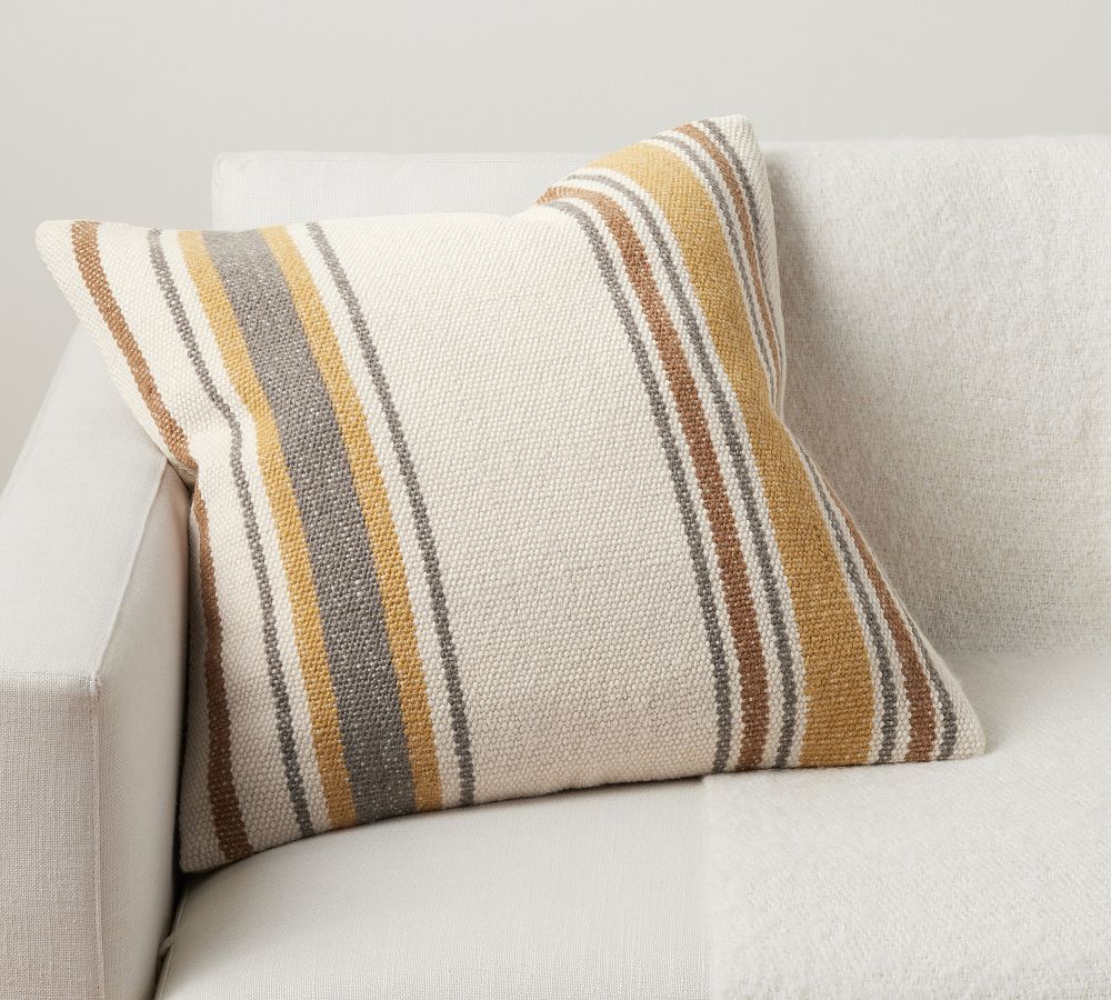 Glenfield Striped Throw Pillow | Pottery Barn (US)