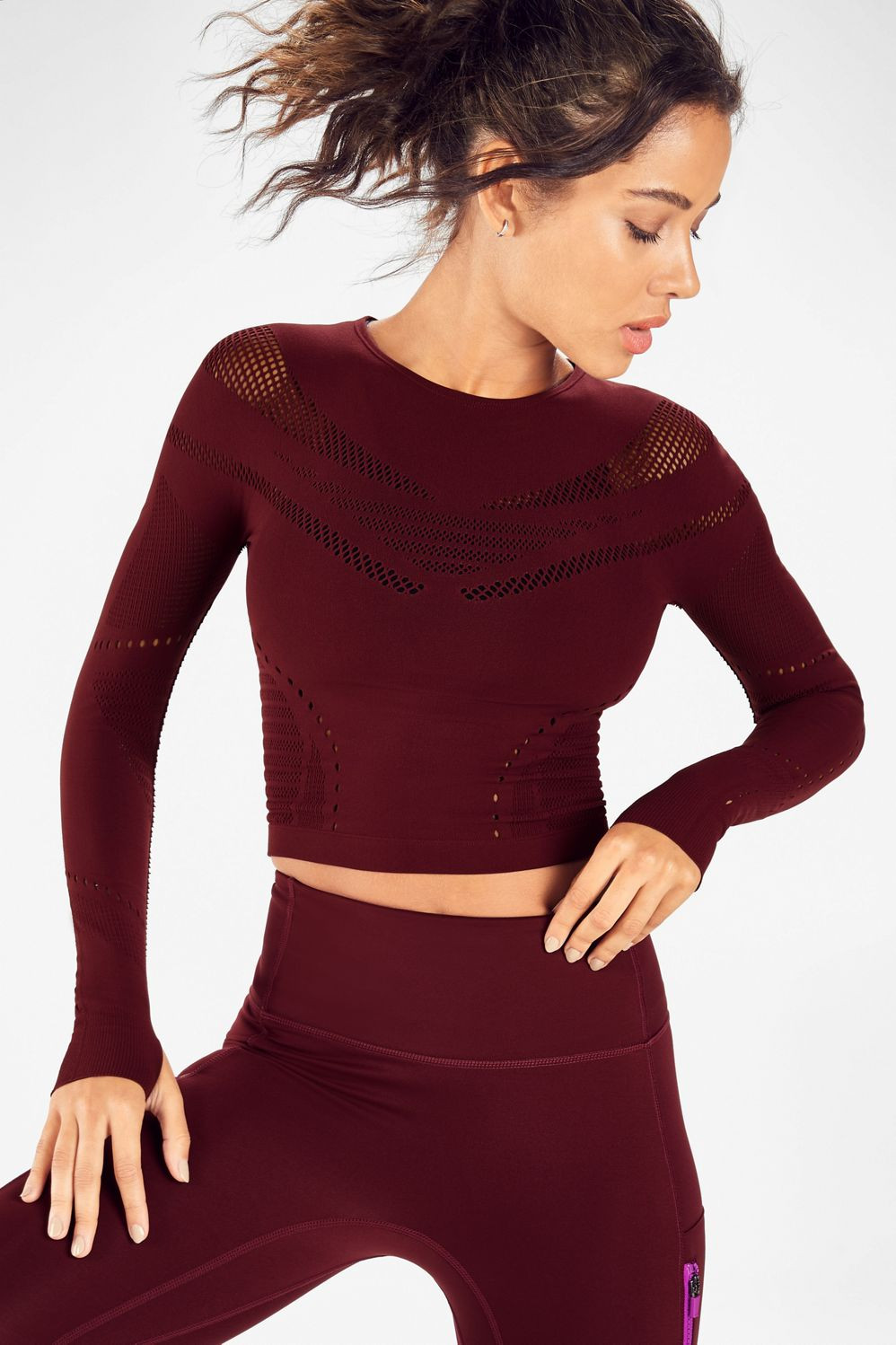 Sarah SculptKnit L/S Top | Fabletics