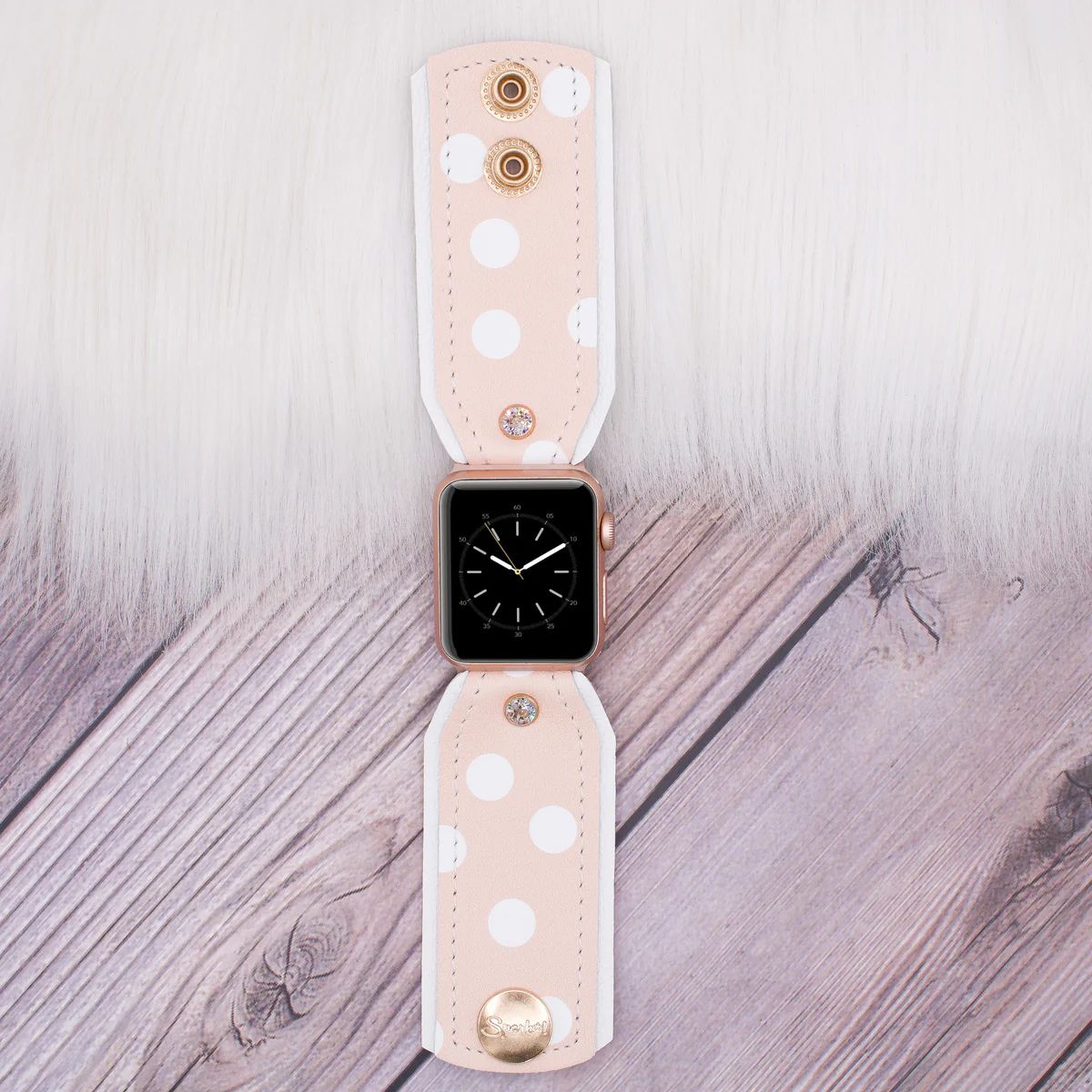 Limited Edition Bow Band in Luxe Peach with Polka Dots | Spark*l