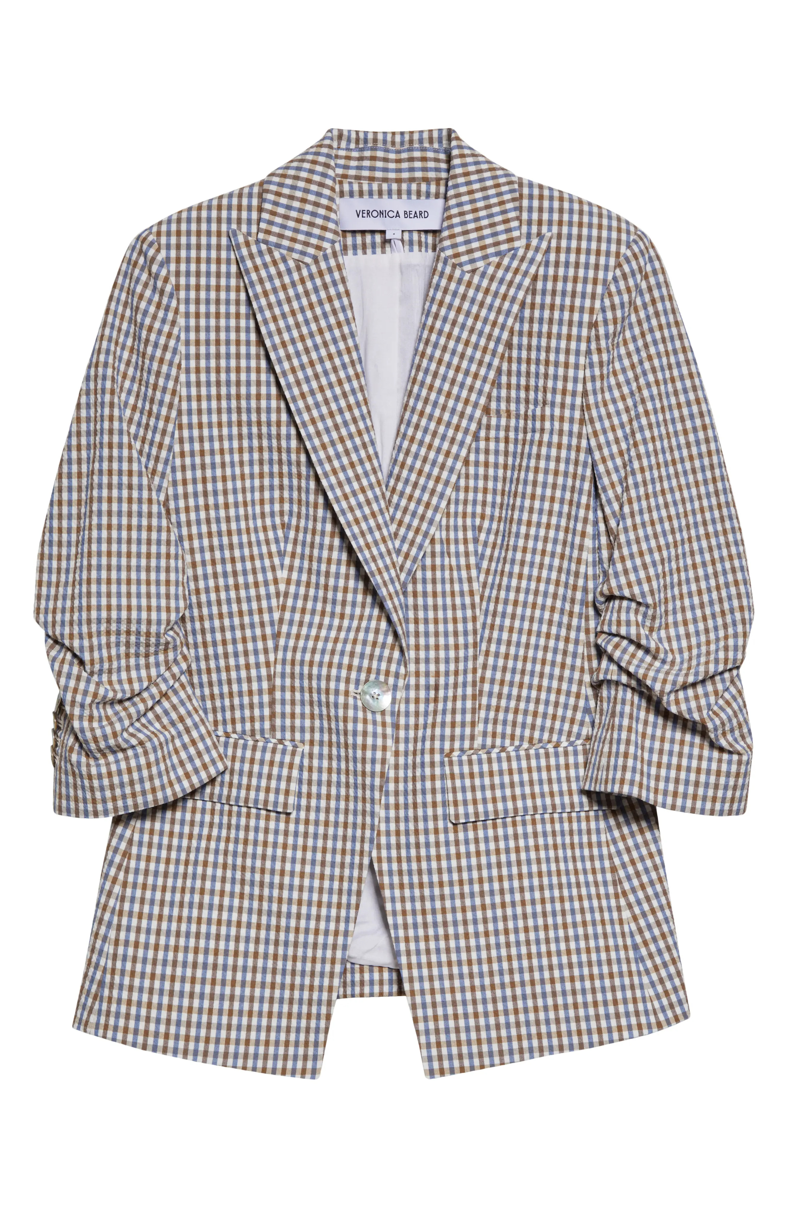 Clayton Check Stretch Cotton Dickey Jacket (Women) | Nordstrom | Nordstrom