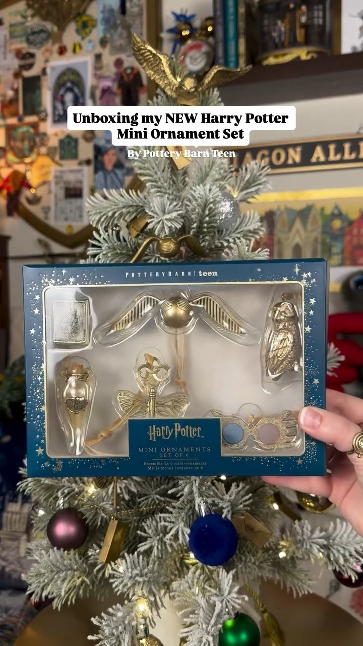 The most magical mini set! 🤩

So impressed with all the details in the Harry Potter Mini Ornament set by @potterybarnteen !! My favorite has to be the marauders map one that actually opens up 🤯


Set includes: 
-Hedwig
-Marauders map
-Lunas Spectrespecs
-Golden Snitch
-Flying Key 
-Felix Feicis


#LTKHoliday #LTKCyberWeek #LTKGiftGuide